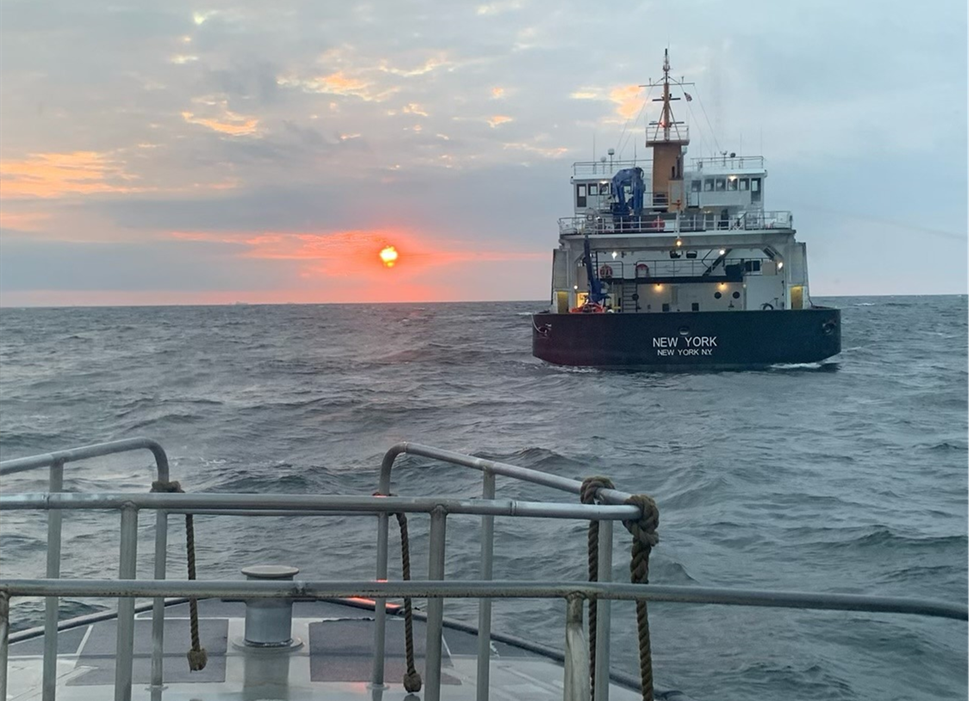 Pilot Boat New York at Sunset